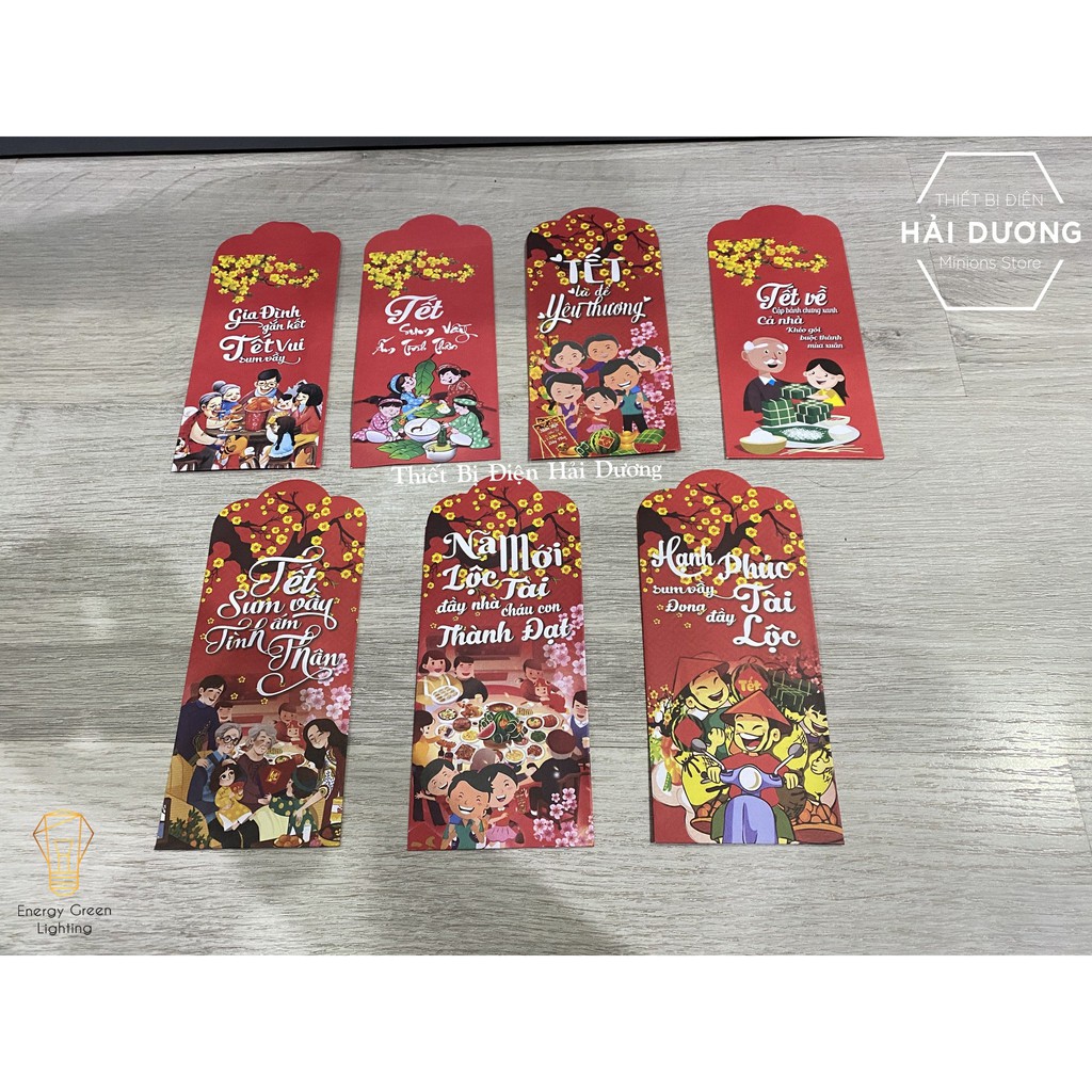 Phong Bao Lì Xì Tết 2021 Tân Sửu - Nhiều Mẫu - Mỗi đơn hàng bao gồm 20 lì xì ngẫu nhiên