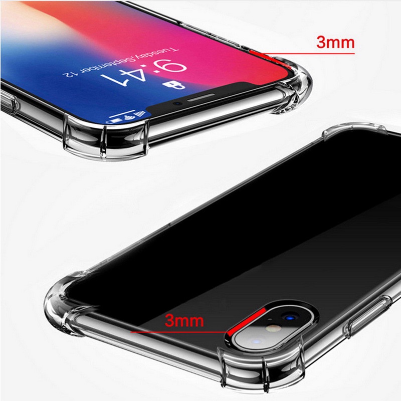 Ultra Ốp Điện Thoại TPU Trong Suốt Có Túi Khí Chống Sốc Cho iPhone 14 13 12 11 Pro MAX Mini X XR XS MAX 8 7 6 6s Plus + SE 2020