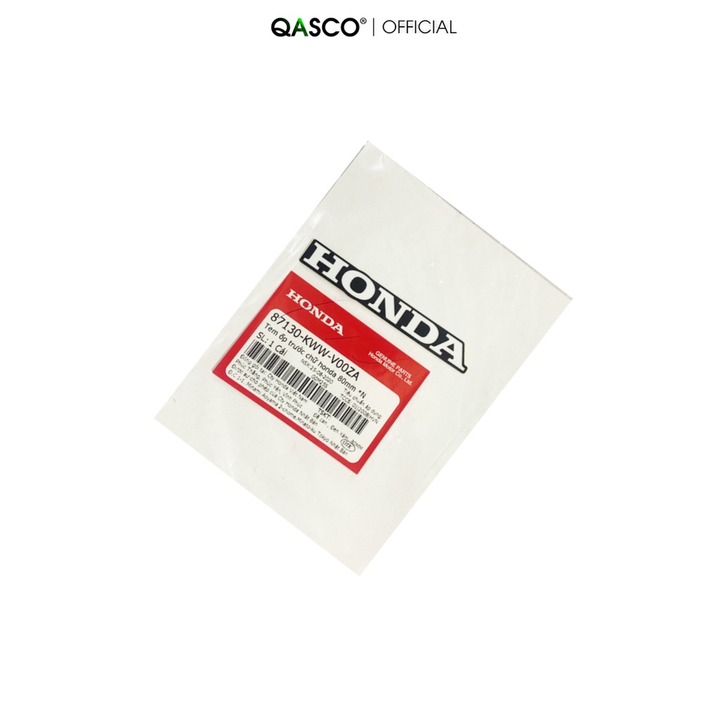 Tem ốp trước chữ honda 80mm  HONDA Wave Rsx