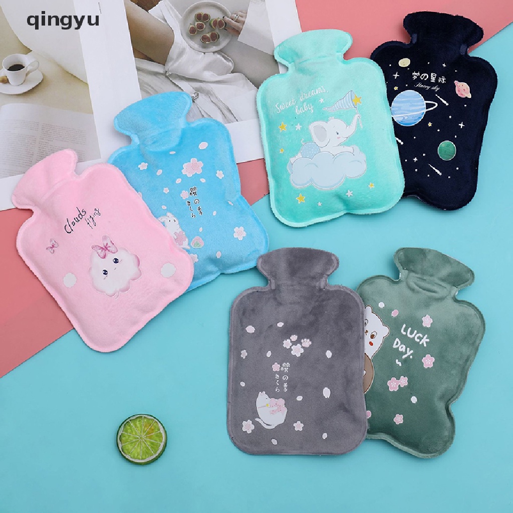 [Hàng mới về] Túi chườm nước nóng hình gấu Teddy nhồi bông cashmere lông cừu đáng yêu gọn nhẹ