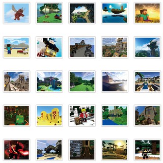 Bộ Miếng Dán Minecraft [52 Miếng Dán]