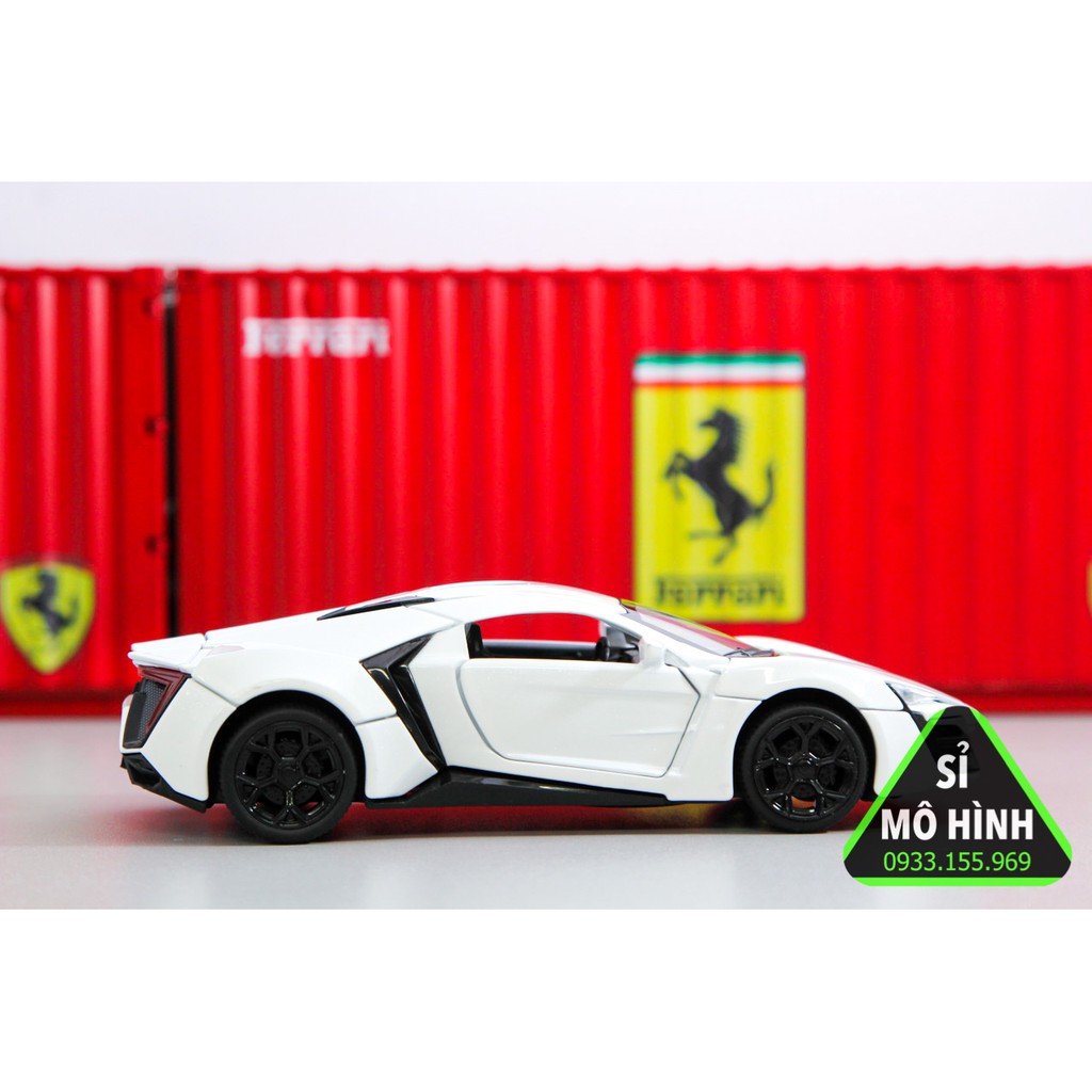 [ Sỉ Mô Hình ] Xe mô hình Lykan Hypersport 1:32 Trắng