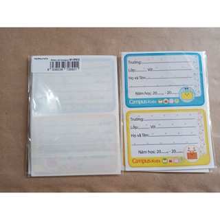 Nhãn vở Campus Kids 12c/túi