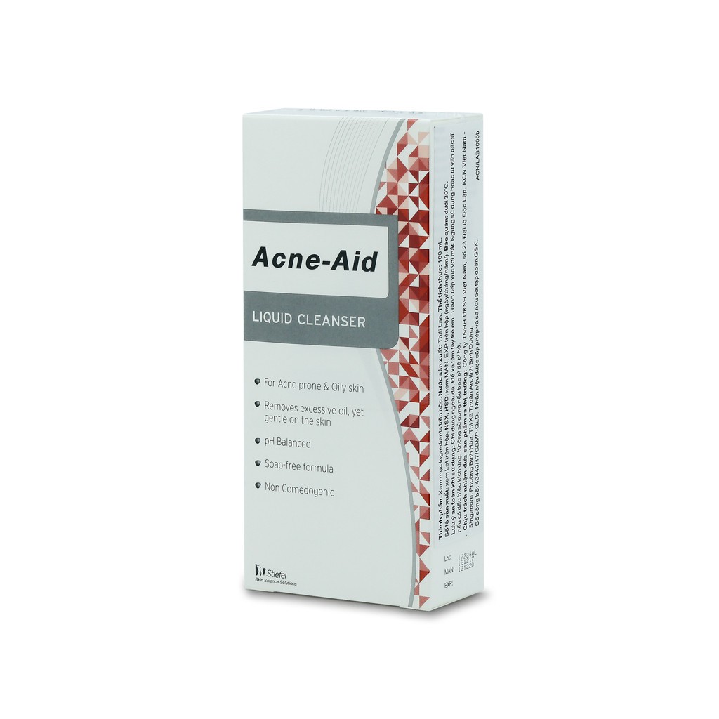 Acne-Aid Sữa Rửa Mặt Làm Sạch Và Hỗ Trợ Giảm Mụn  Liquid Cleanser 100ml.