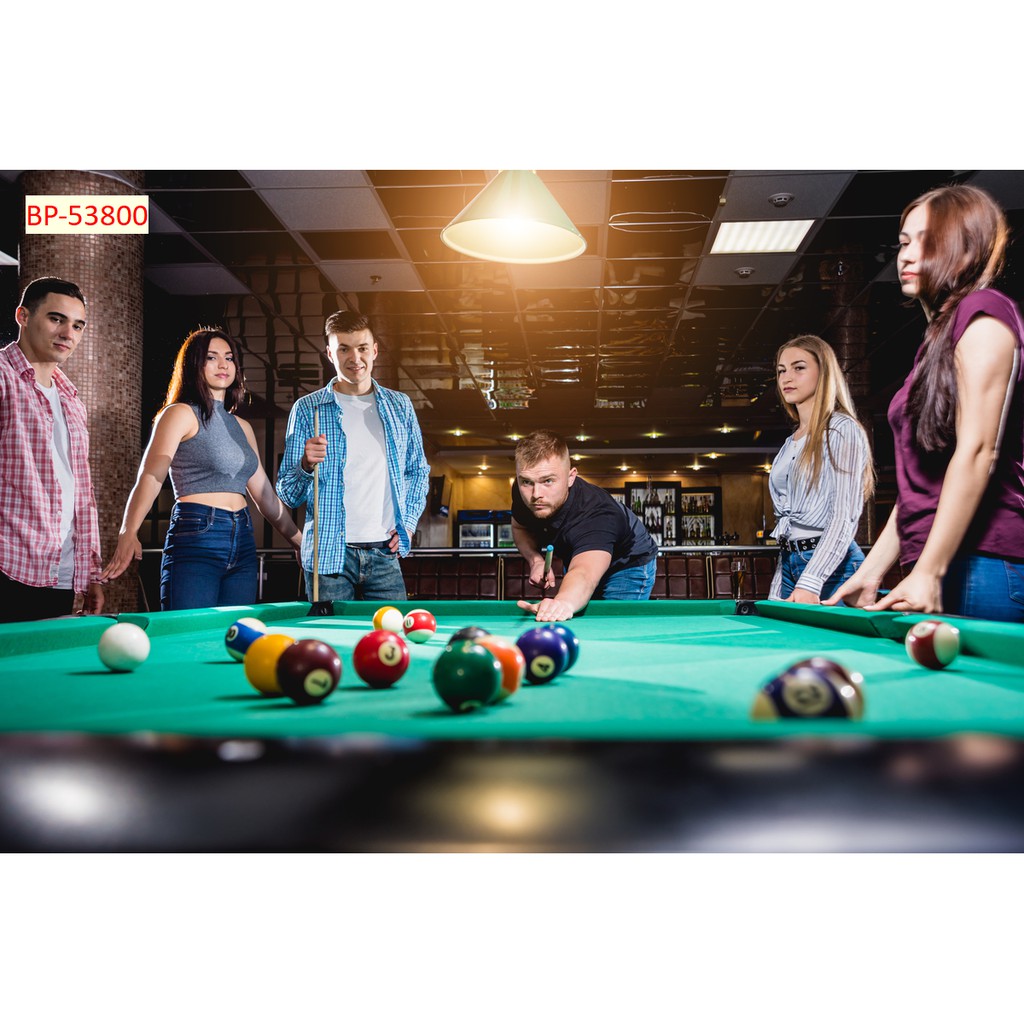 Tranh lụa 3d trang trí quán Bi-a Kích Thước 1,5m x 2m Bi-a 1