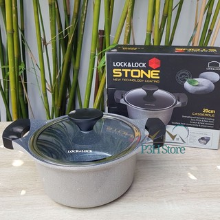 Nồi đá Lock&Lock dòng STONE 7 lớp 20cm LCA6202D-IH