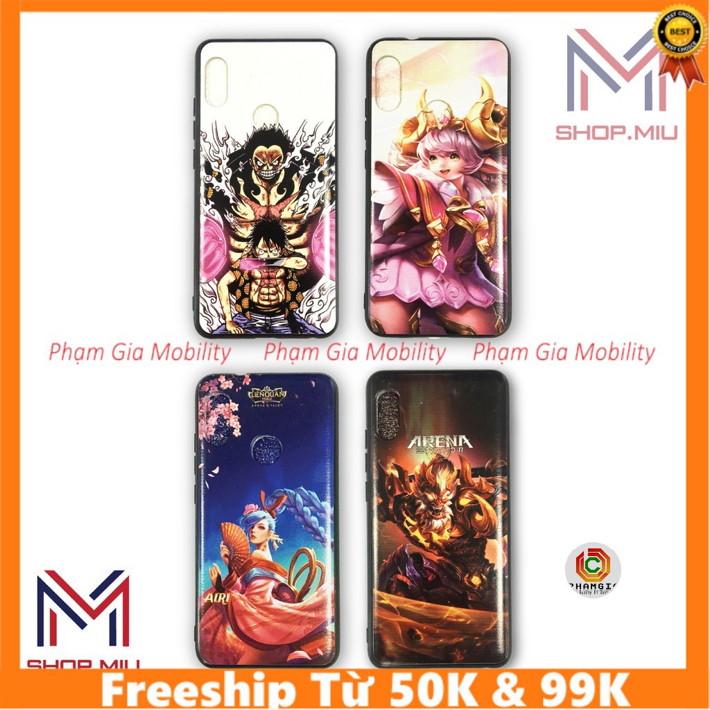 Ốp lưng Xiaomi Redmi 6 Pro / Mi A2 LTE, hình 3D in nổi , nhựa TPU dẻo không bám vân tay