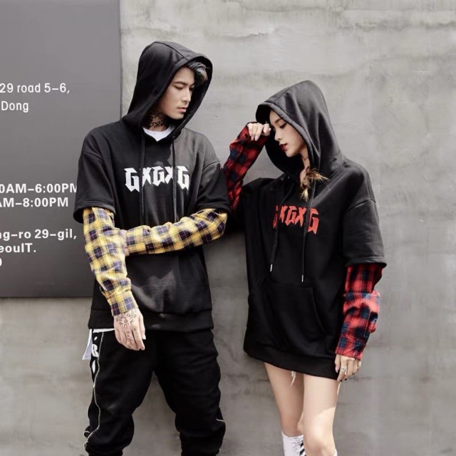 áo hoodie layer - Áo khoác nỉ