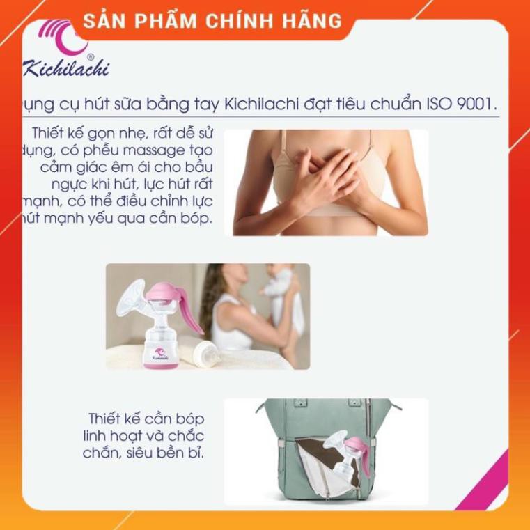 [Freeship + quà tặng] Máy Hút Sữa KICHILACHI Bằng Tay ((Tặng 1 quần chip trẻ em cao cấp giá 30K)