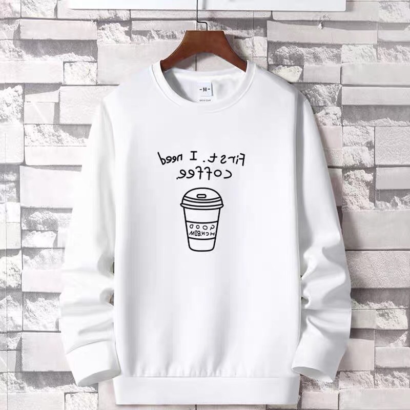 Áo sweater nỉ unisex form rộng Coffee nam nữ phong cách ulzzang Wind