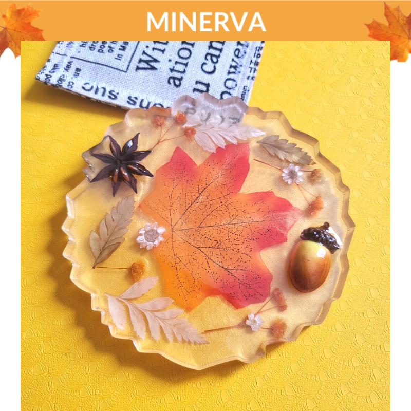 [VIDEO THẬT] Tranh resin làm thủ công LÁ PHONG , làm quà tặng handmade , trang trí nhà cửa