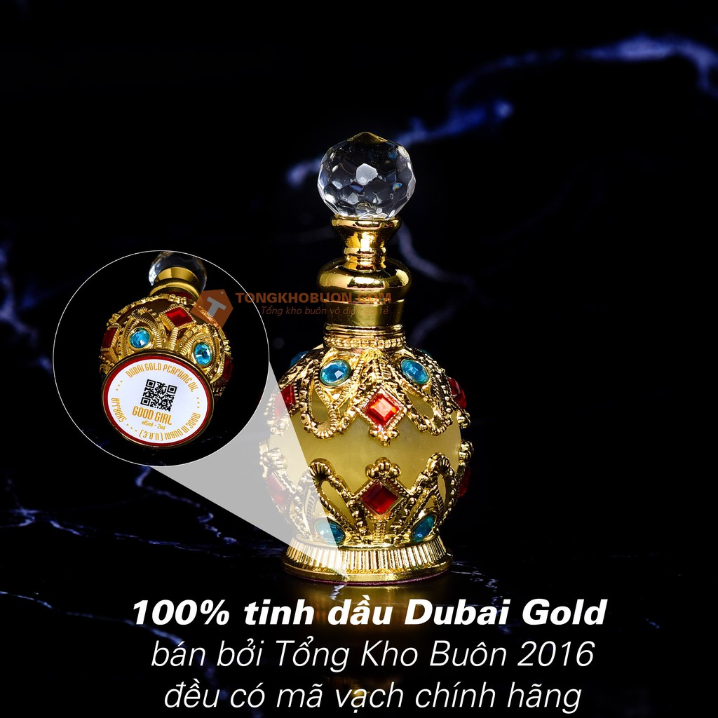 [TẶNG KÈM VIAL THỬ MÙI] Tinh dầu nước hoa Dubai Gold dạng lăn 5ml và 15ml, dạng chấm 17ml