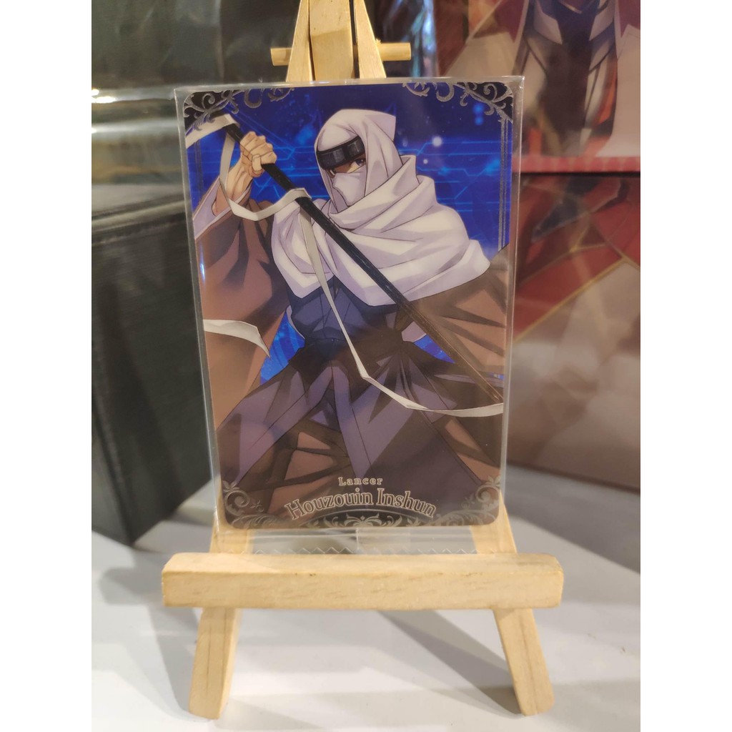 Thẻ bài bánh xốp Fate Grand Order FGO Houzhouin Inshun - Tặng bọc bài nhựa bảo quản