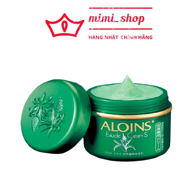 Kem Xanh Lô hội Aloins Eaude Cream Dưỡng Da Toàn Thân Hàng Nhật Bản