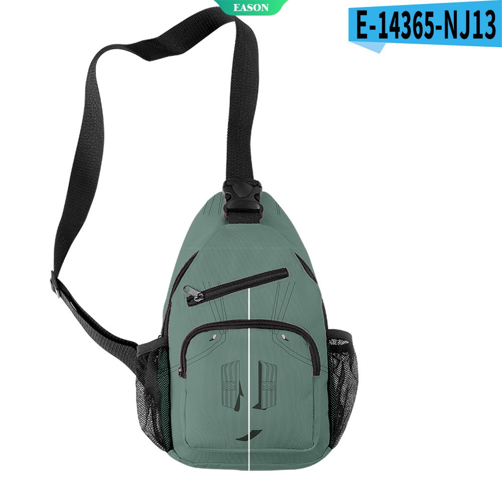 Túi Đeo Chéo Ngực Vải Oxford Chống Nước In Hình Naruto 3D Thời Trang Thể Thao Dành Cho Nam Nữ [Ướt]