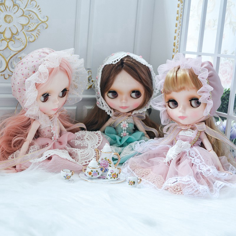 Blythe Búp Bê NBL Tùy Chỉnh Sáng Bóng Mặt 1/6 Bjd Bóng Khớp Búp Bê Búp Bê Blythe Cho Cô Gái Búp bê cô gái mắt To H