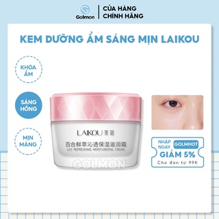 Kem dưỡng ẩm trắng da Laikou Hyaluronic Acid chiết xuất quả bơ hoa lily cúc vàng chính hãng nội địa Trung