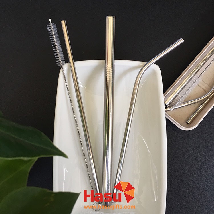 Ống hút Inox 304 - Combo ống hút 5 món kèm cọ, hộp đựng | BigBuy360 - bigbuy360.vn