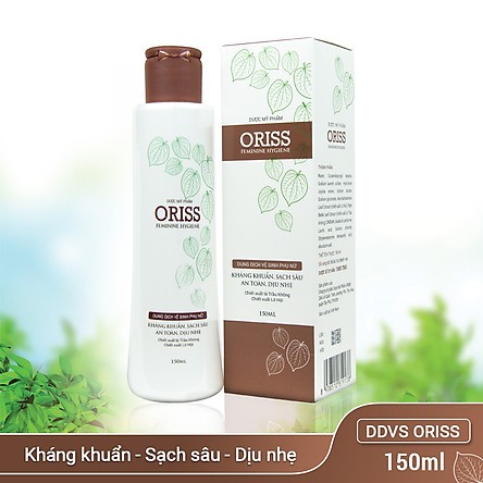 Dung Dịch Vệ Sinh Phụ Nữ Dịu Nhẹ Oriss Chiết Xuất Từ Lá Trầu Không 150ml