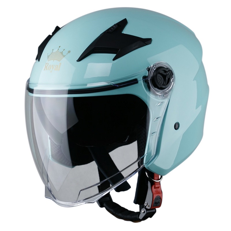 Mũ bảo hiểm Royal M268 chính hãng cao cấp xanh ngọc đen trơn mờ nhám bóng tem nam nữ moto phượt mẫu mới chất lượng rẻ