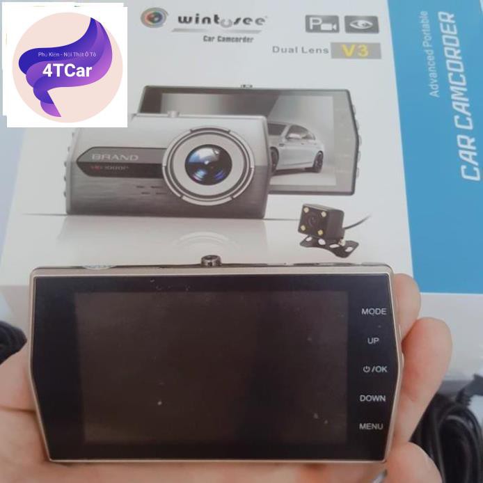 Camera hành trình Wintosee Dual Lens V3 Full HD 1296P siêu nét