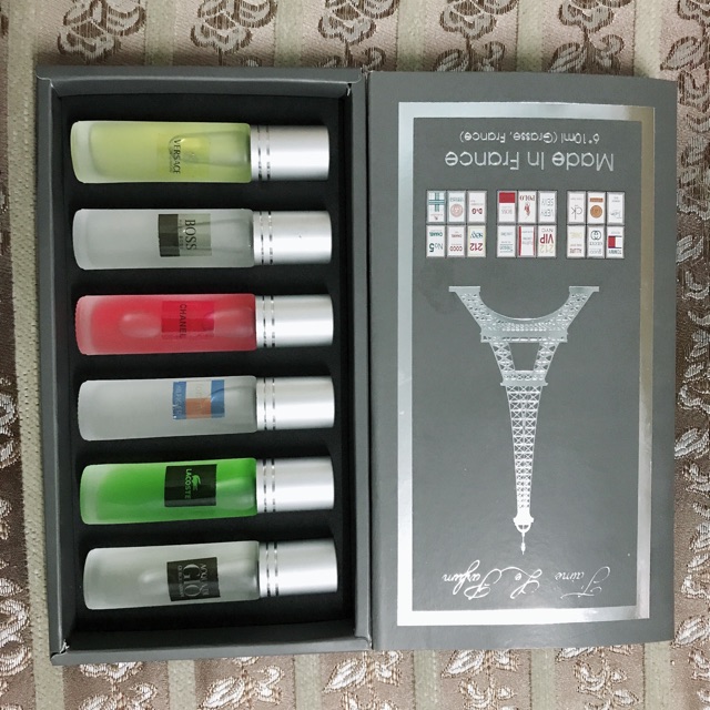 Bộ tet nước hoa lăn 6 chai