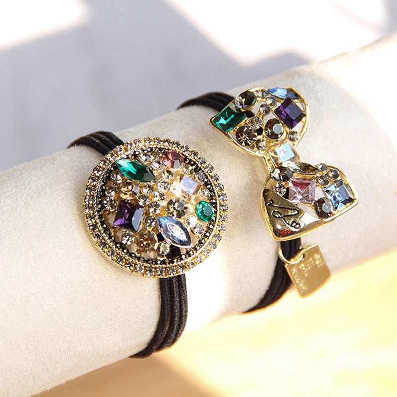 Phụ kiện cài tóc nữ hàn quốc Phụ kiện cài tóc cao su pha lê thời trang cao cấp