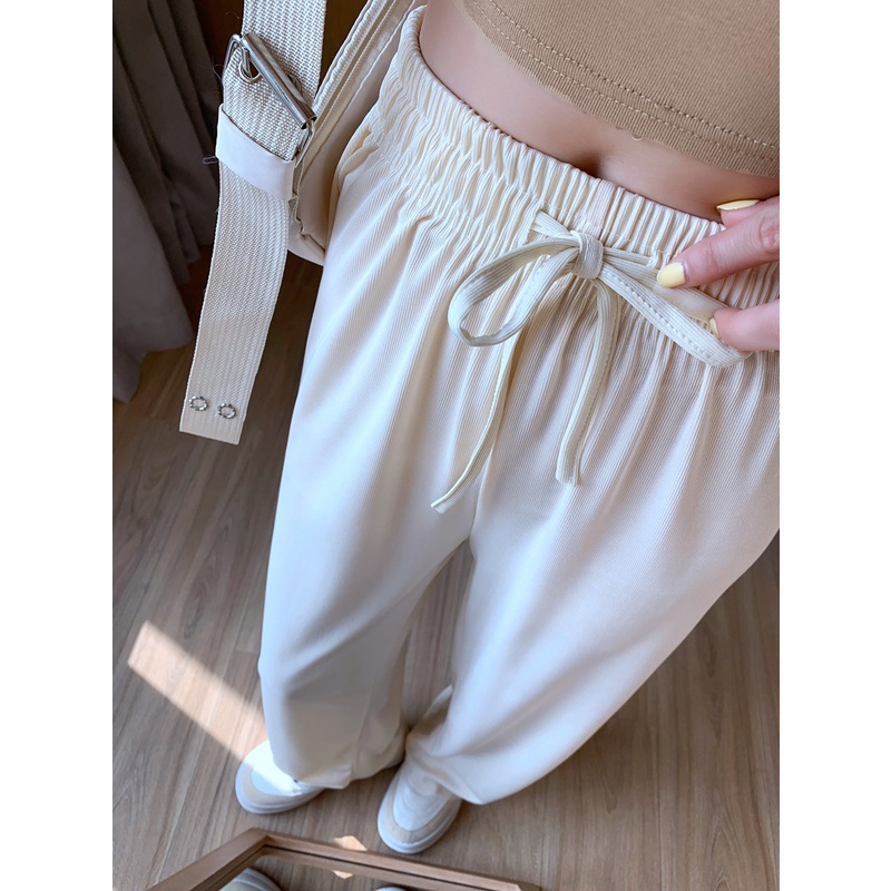 Quần nữ ZHELIHANGFEI dáng dài ống rộng cạp cao thời trang mùa hè