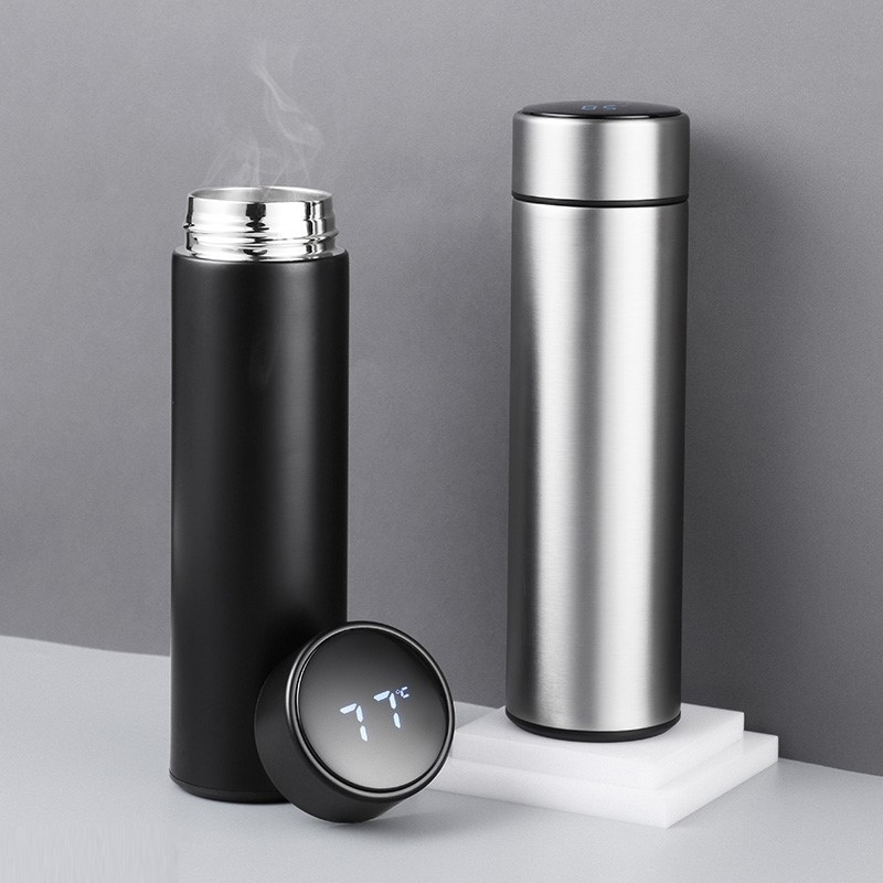 Bình giữ nhiệt thông minh tích hợp màn hình Led hiển thị nhiệt độ thể tích 500ml | BigBuy360 - bigbuy360.vn