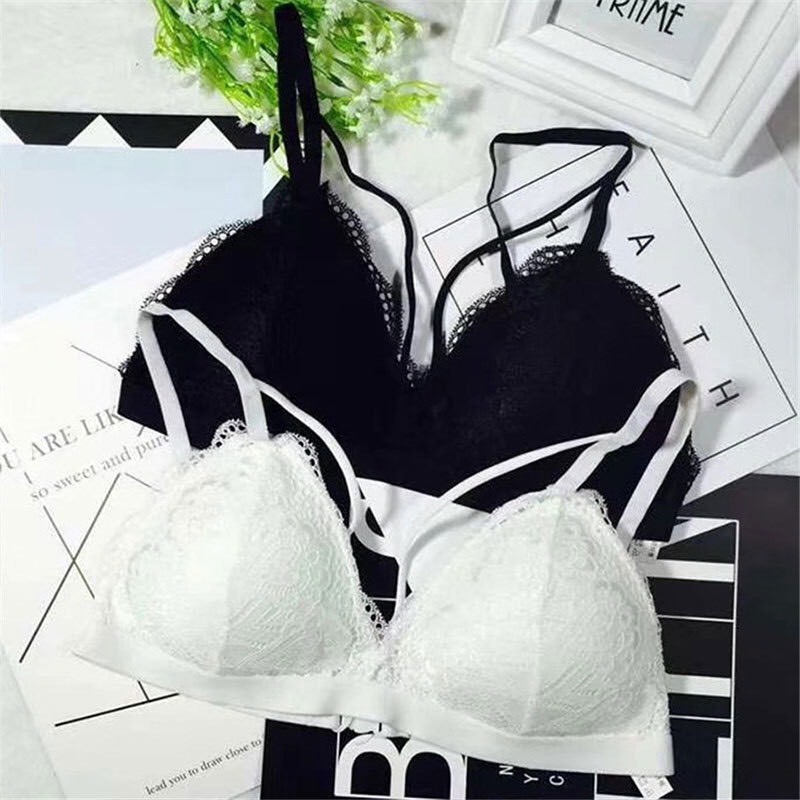 Bralette Ren Chữ V Sexy không gọng kèm đệm mút cao cấp QUINN BRA AB6635 - Áo Lót cotton đẹp móc cài gợi cảm nâng ngực