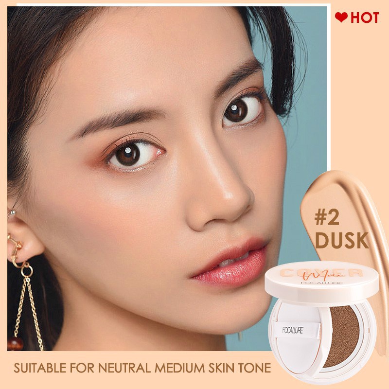 Phấn Nước Che Phủ Kiềm Dầu FOCALLURE Covermax Longlasting Cushion Foundation