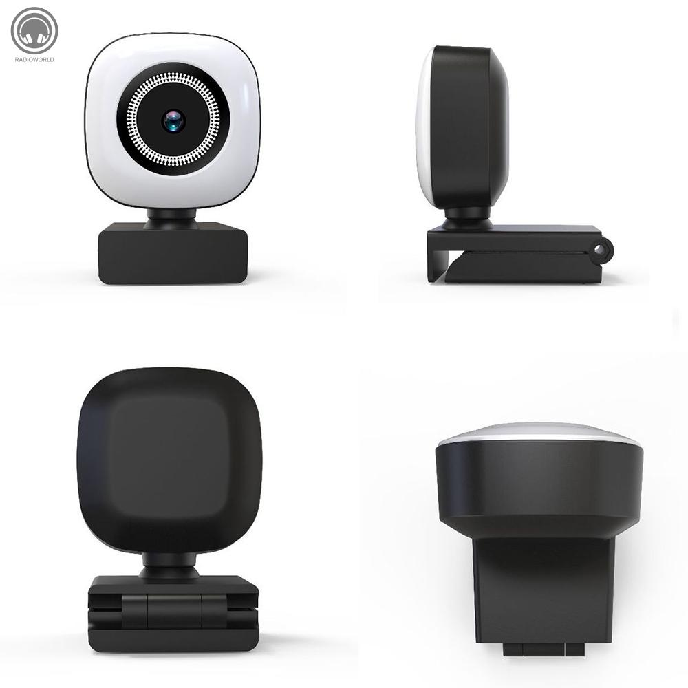 Webcam R 4k Cổng Usb Có Đèn Led Kèm Micro Tiện Dụng