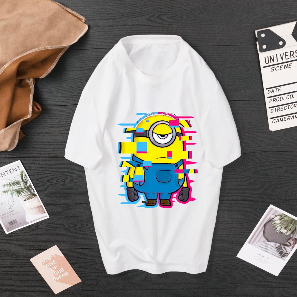 Áo thun cặp nam nữ dán hình nhân vật minion cực đáng yêu ,mẫu mới nhẩt vừa ra mắt - P56