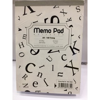Lốc 5 Quyển Sổ Xé A5 Memo Pad 160tr