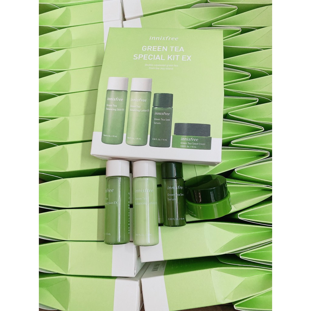 Set Dưỡng Da Mini Innisfree Green Tea Kit EX (4sp)