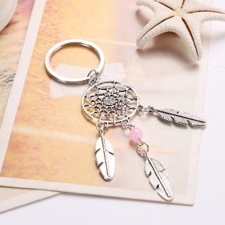『Hàng Sẵn Sàng.』🌸Móc Khóa Hình Dreamcatcher Phối Lông Vũ