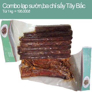 combo 1kg ba chỉ sấy, lạp sườn hương vị Tây Bắc.