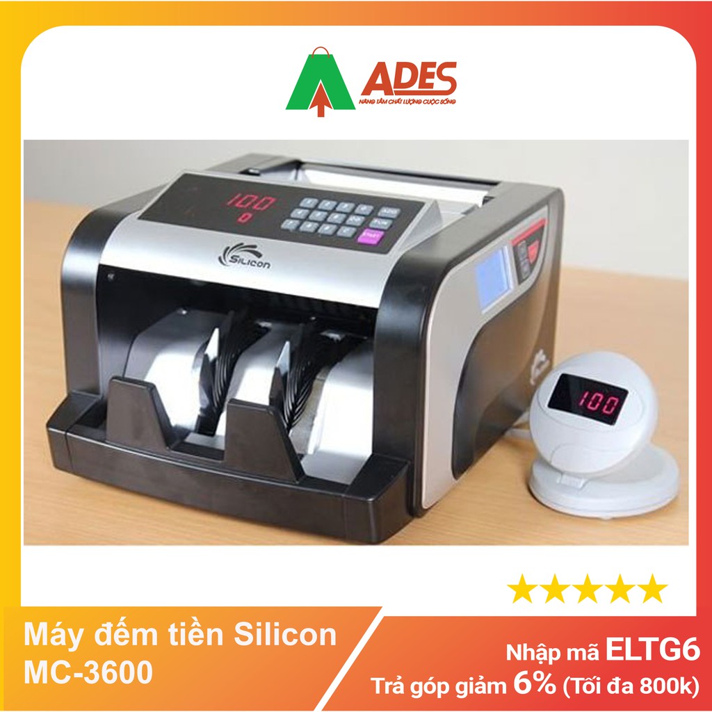 MC-3600 Máy đếm tiền Silicon - Hàng Chính Hãng - Bảo hành 12 tháng