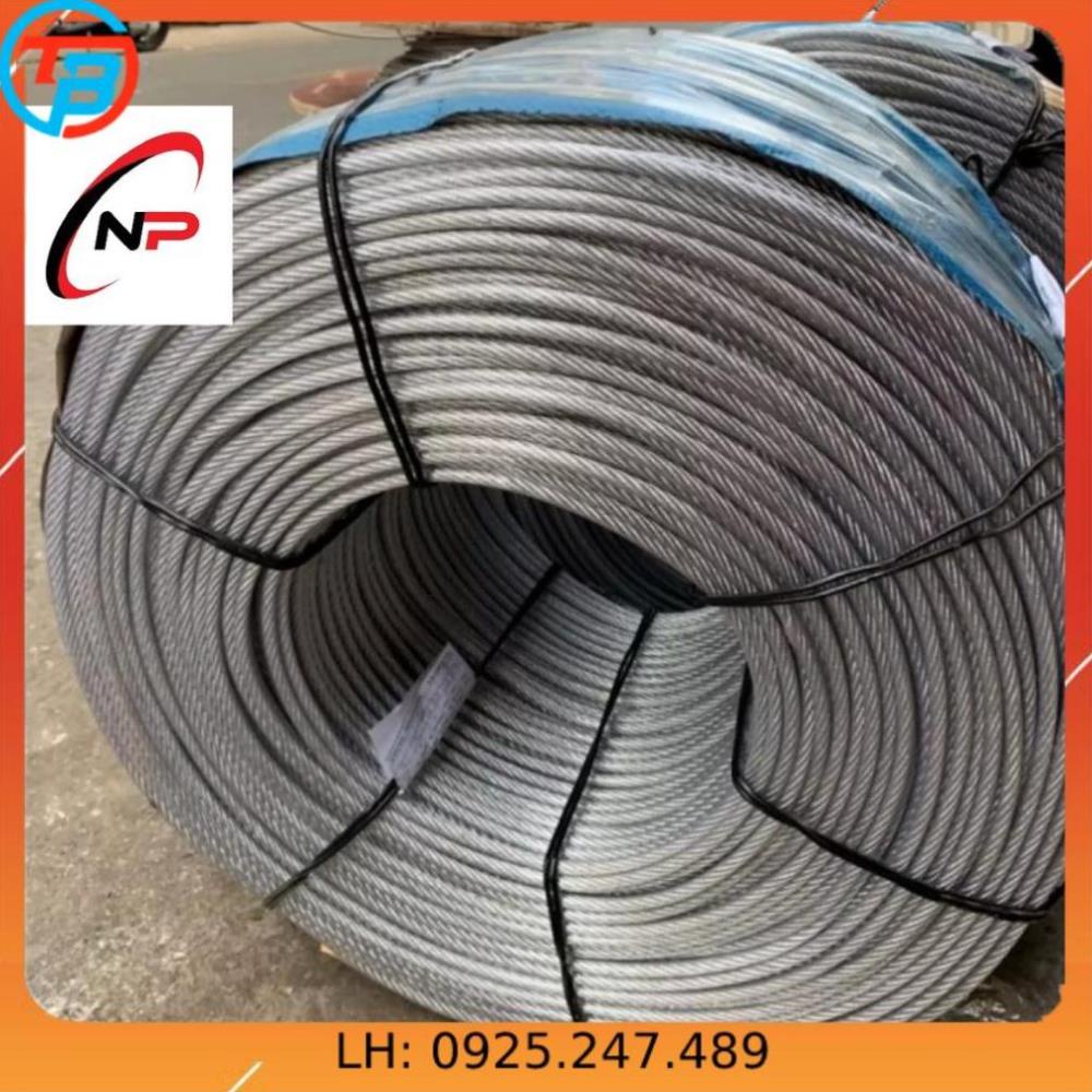 10 Mét cáp bọc nhựa 6mm.chịu lực tốt,chống rỉ sét...kimkhinhatphat