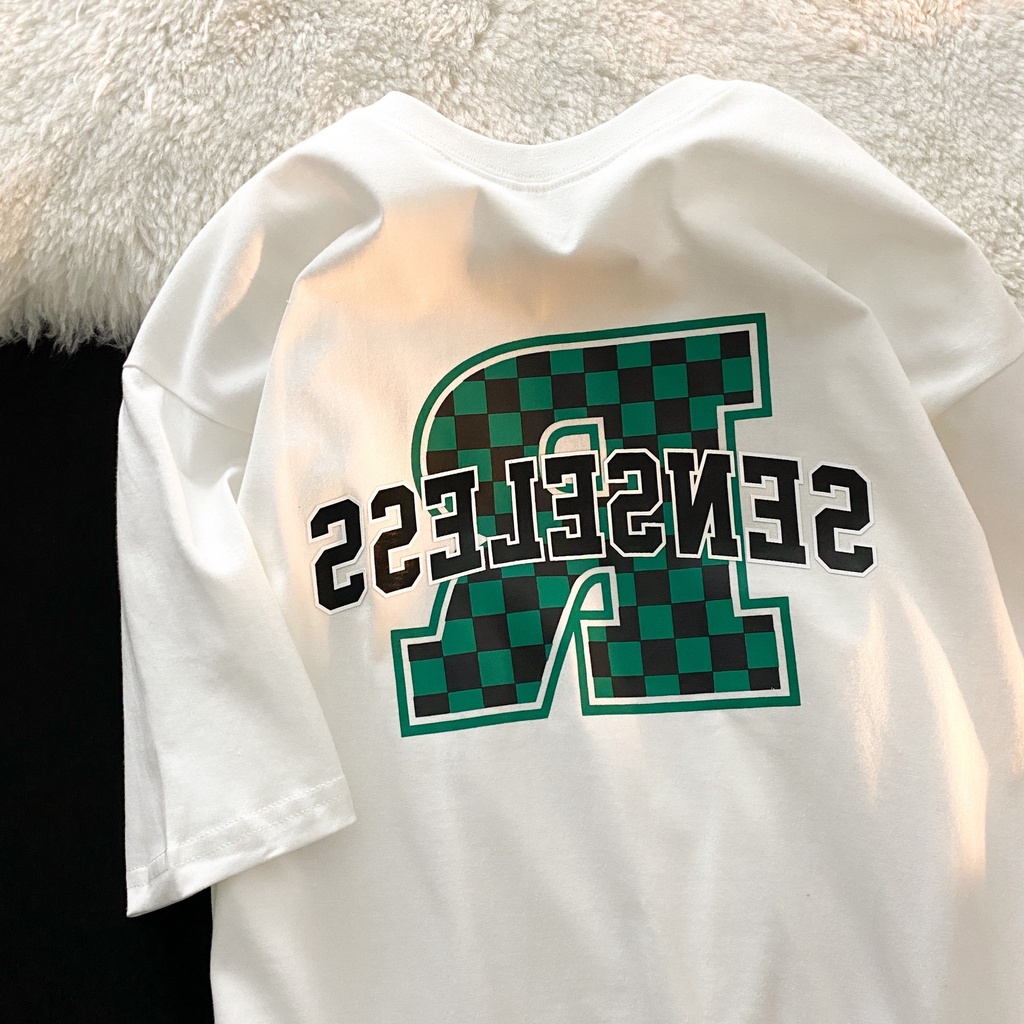 Áo Thun HIIXIIVI T-Shirt Tay Ngắn Cổ Tròn In Hình Hoàng Hôn Thời Trang Mùa Hè Phong Cách Hàn Quốc Dành Cho Nữ 2022