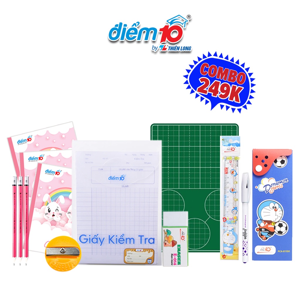 Bộ phần thưởng tiến bộ cho bé Thiên Long Điểm 10 - CẤP 1 - Tặng hộp gói quà
