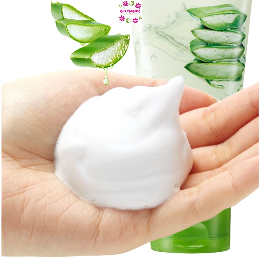 Sữa Rửa Mặt Cho Mọi Loại Da Hàn Quốc Nature Republic Soothing &amp; Moisture Aloe Vera Foam Cleanser  150ml Quatangme