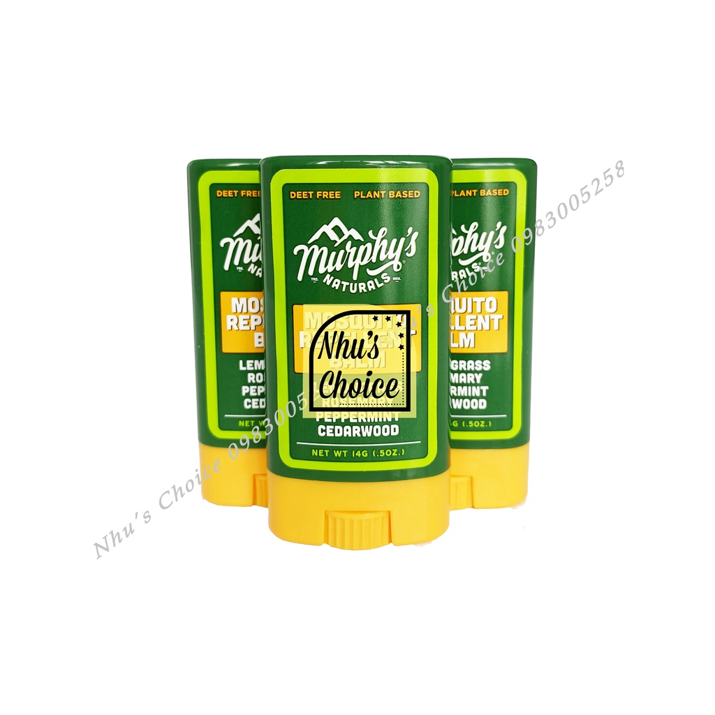 1 Cây lăn Sáp bôi Muỗi Murphy's Naturals 0.5oz - Thành phần tự nhiên, size du lịch