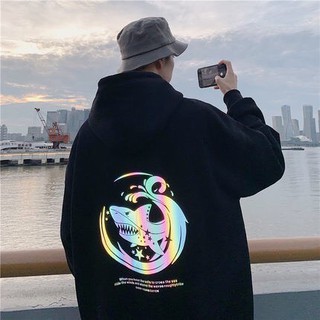 FREE SHIP Áo Hoodie phản quang hình cá Áo nỉ Hàn dày dặn, áo nỉ nam nữ đẹp, áo hoodie, áo đôi aothun268