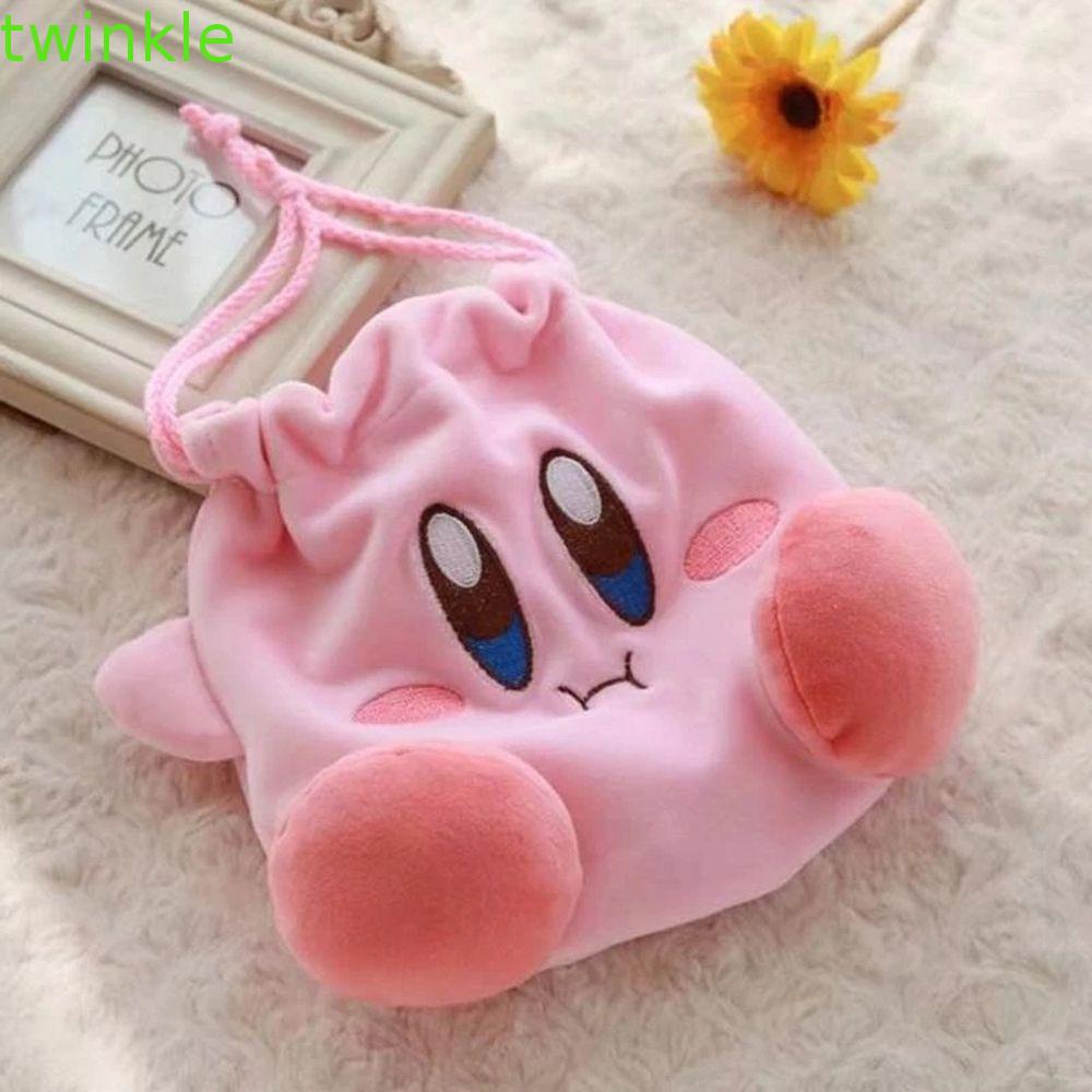 Túi Dây Rút Đựng Tiền Xu/Đồ Chơi Nhồi Bông Hình Pokemon Màu Hồng Lấp Lánh