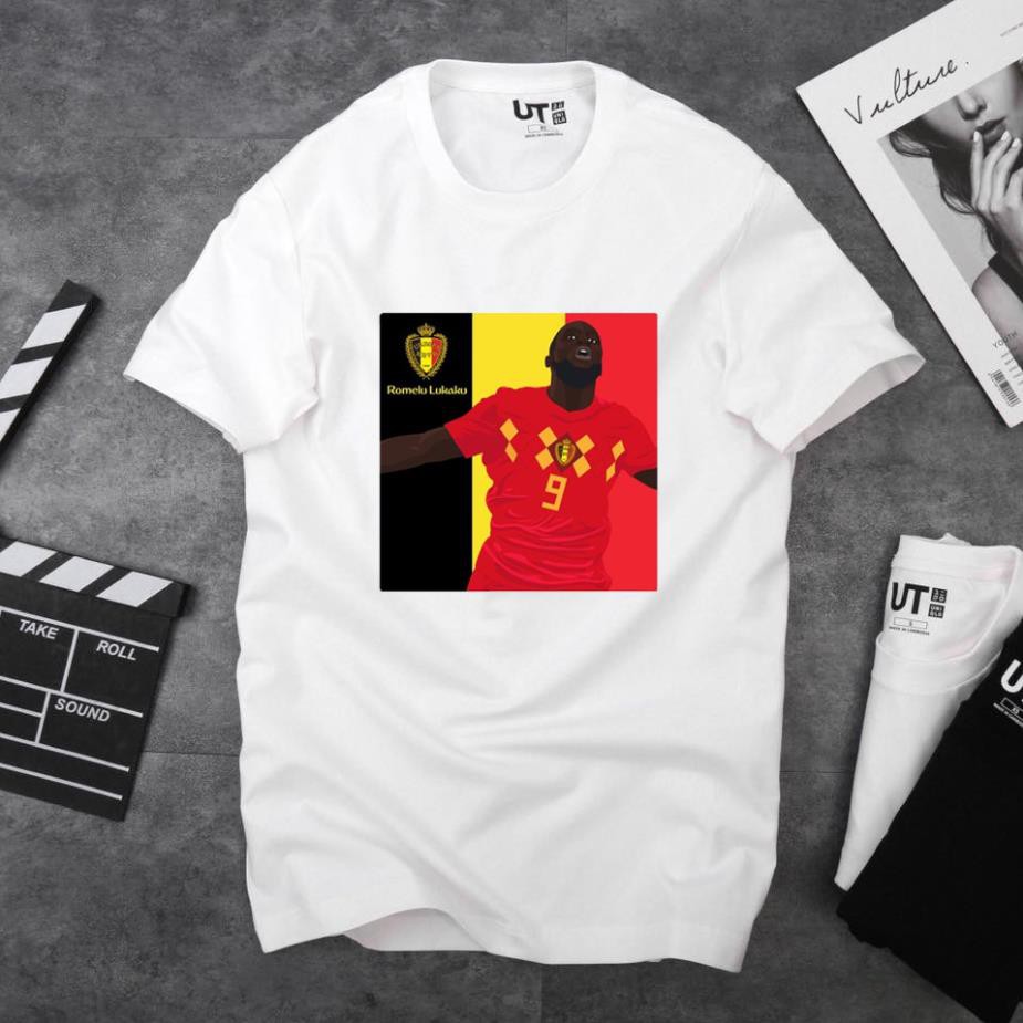 [Freeship] Áo Thun In Hình Romelu Lukaku Mã 01 - Áo In Hình Cầu Thủ Bóng Đá