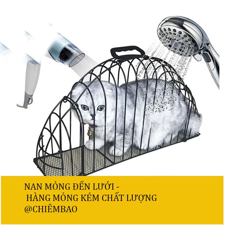 lồng tắm sấy cho chó mèo