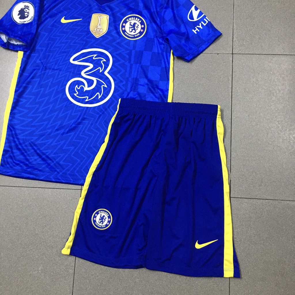 Bộ quần áo bóng đá CLB CHELSEA Xanh Bích 2022 FLG vô địch
