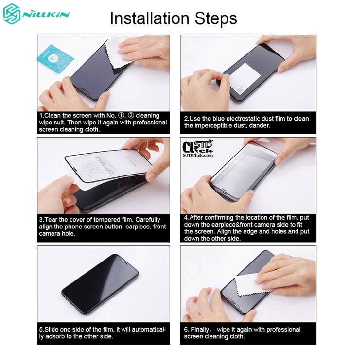 KÍNH CƯỜNG LỰC IPHONE 12 MINI - 12 - 12 PRO - 12 PRO MAX NILLKIN CP+PRO 2.5D CHÍNH HÃNG