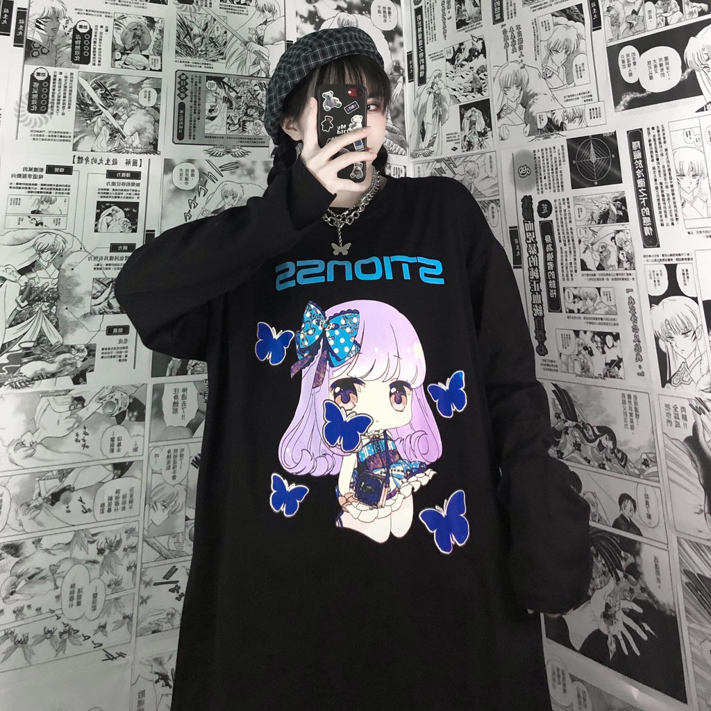 Áo thun tay dài form rộng NEKO.SG, Áo thun Streetwear SWT02